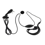 Vista lateral del pinganillo auricular compatible con Baofeng BF-888S y UV5R
