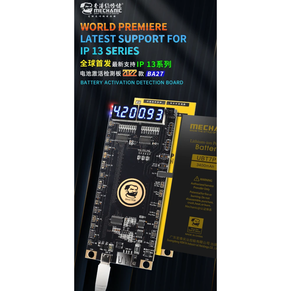 Mechanic BA27 deska pro aktivaci baterie pro iPhone a Android