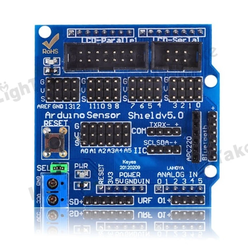 Sensor Shield V5 kompatibilní s Arduino pro DIY projekty
