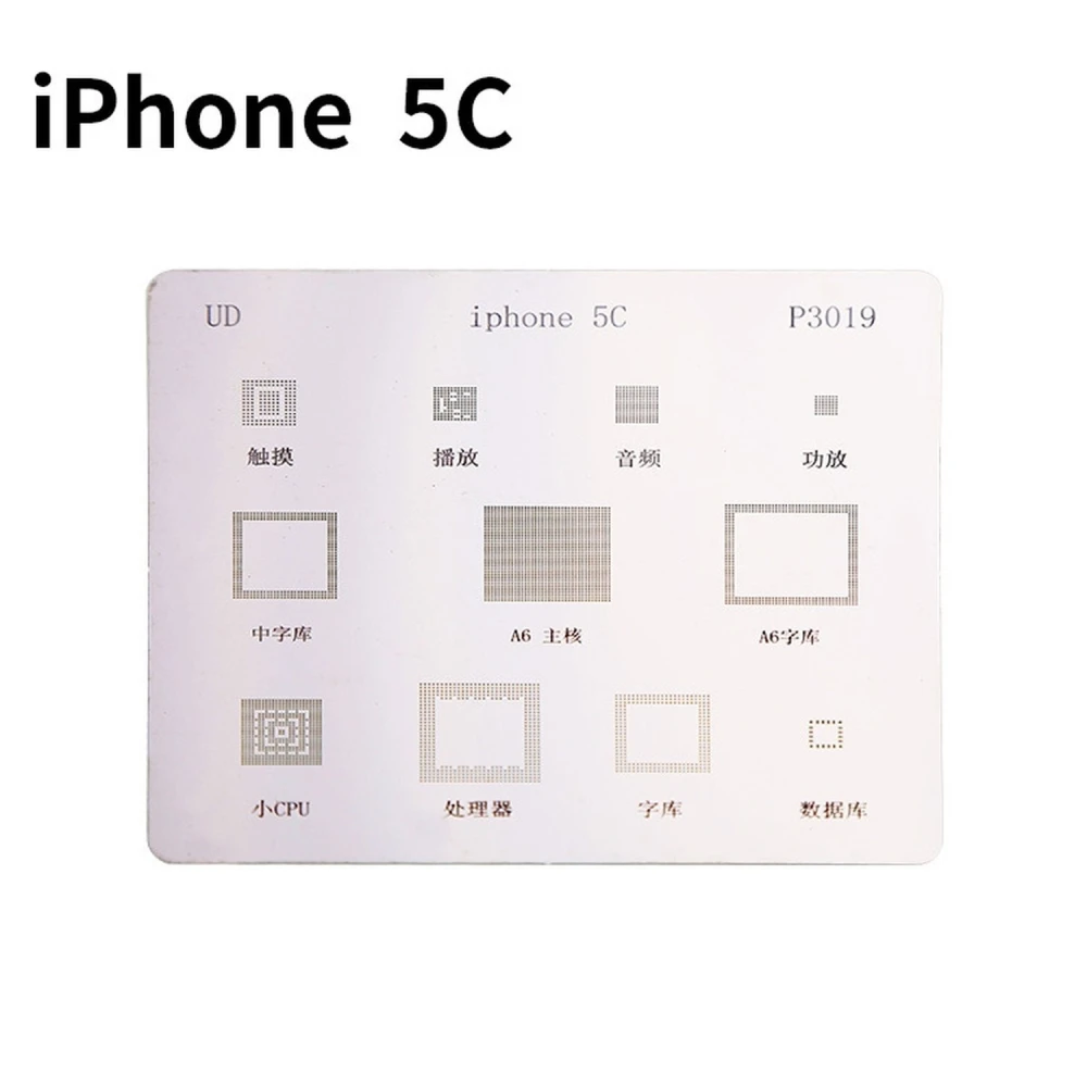 Stencil deska IC iPhone 5C pro BGA reballing Mlink