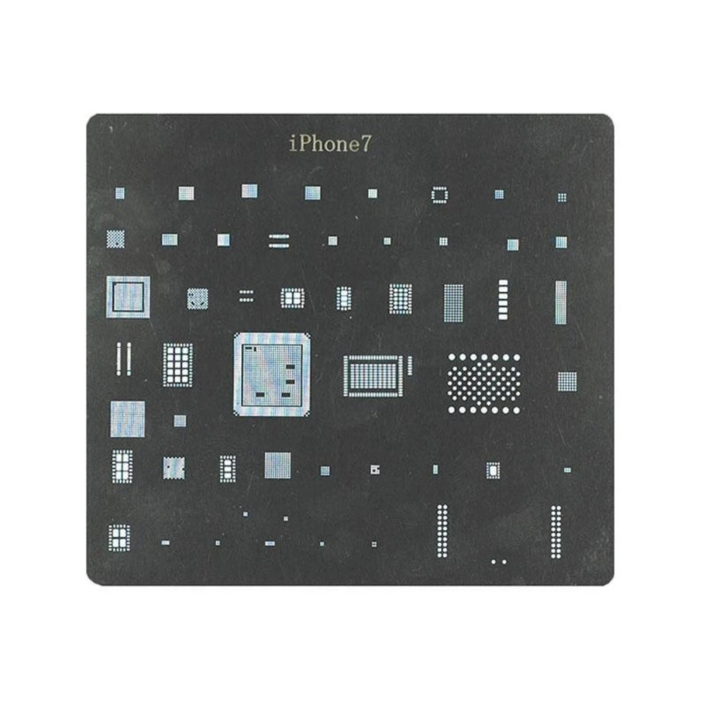 Stencil deska IC iPhone 7 – BGA reballing šablona pro přesnou opravu