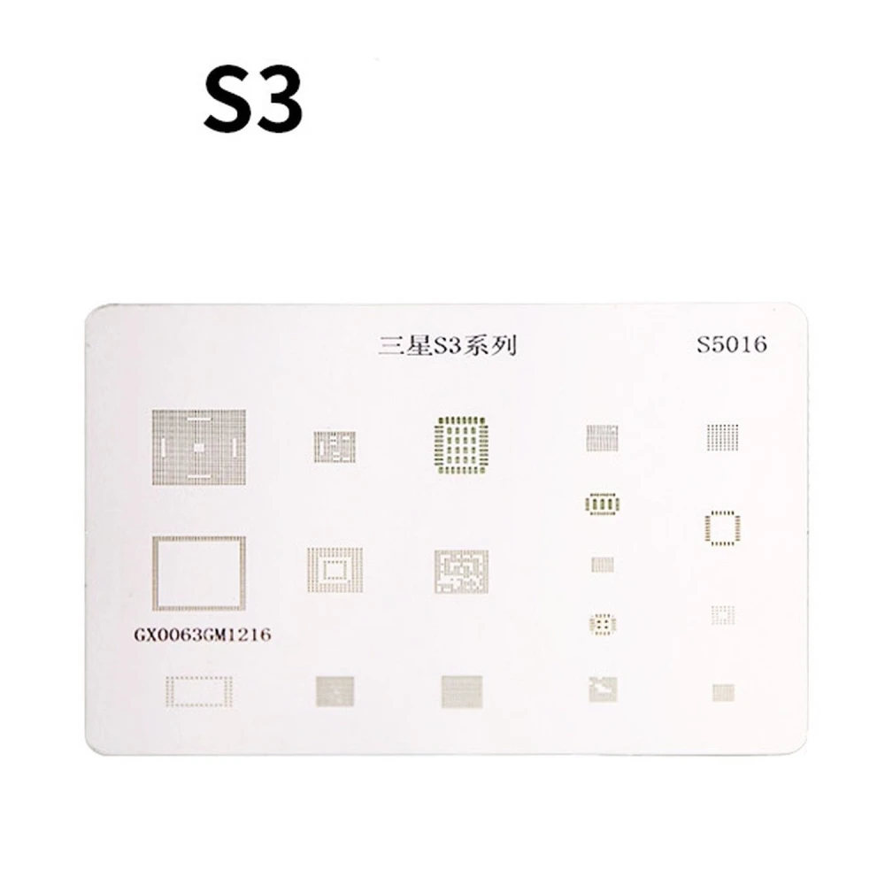 Stencil šablona IC Samsung S3 pro opravy a přesné pájení BGA