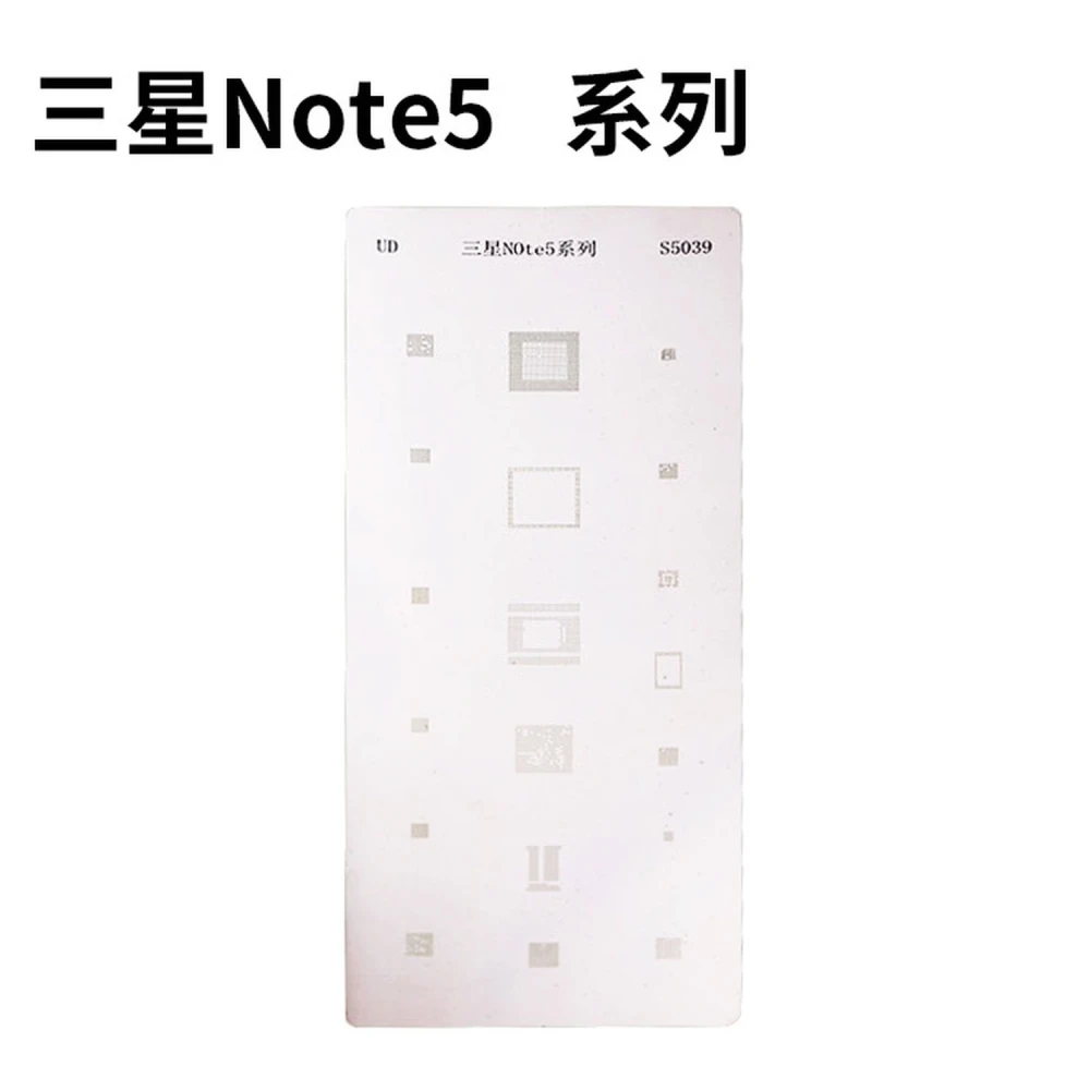 Stencil šablona Samsung Note 5 pro reballing IC s profesionální přesností