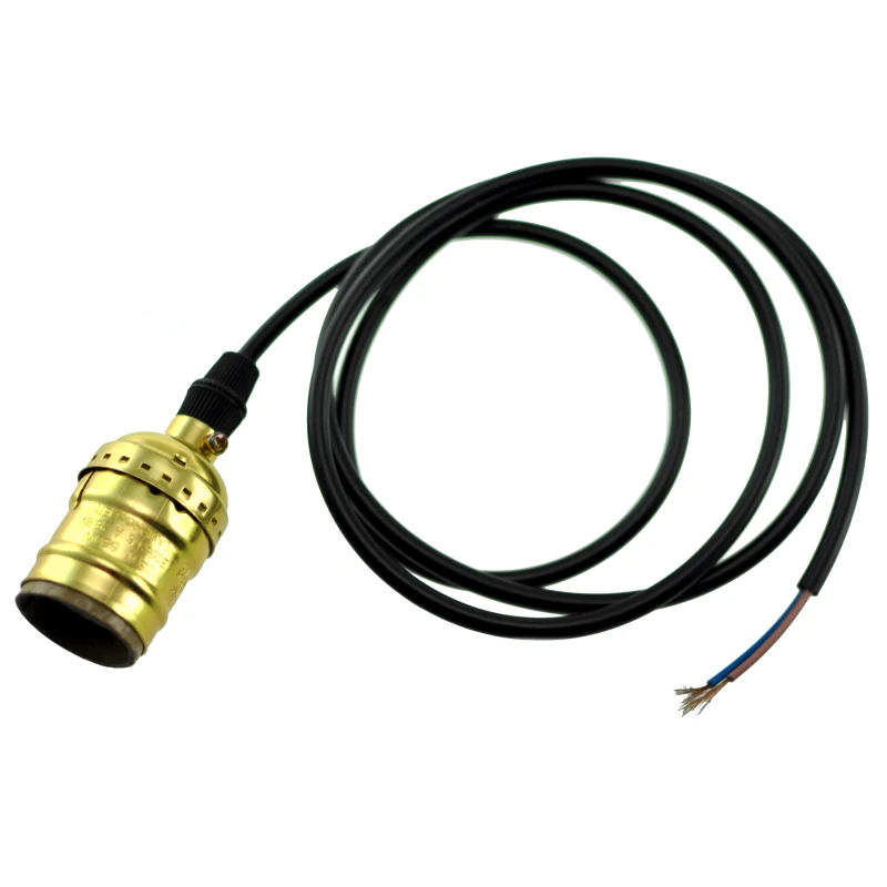 Vintage retro průmyslová objímka Edison E27 s kabelem 1,1m F1