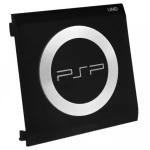 Dvířka UMD disku pro PSP s kovovým kroužkem a nápisem