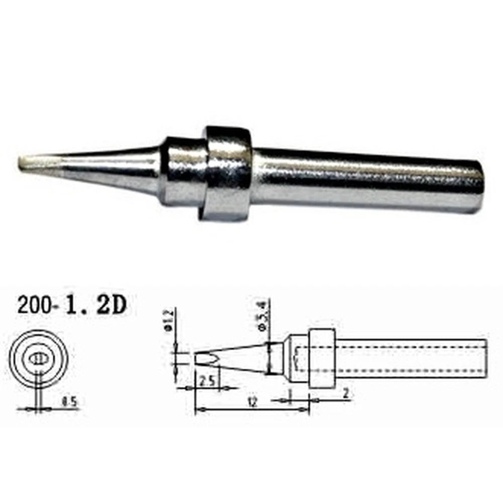 Náhradní hrot páječky Mlink S4 MOD 200-1,2D kompatibilní s více stanicemi