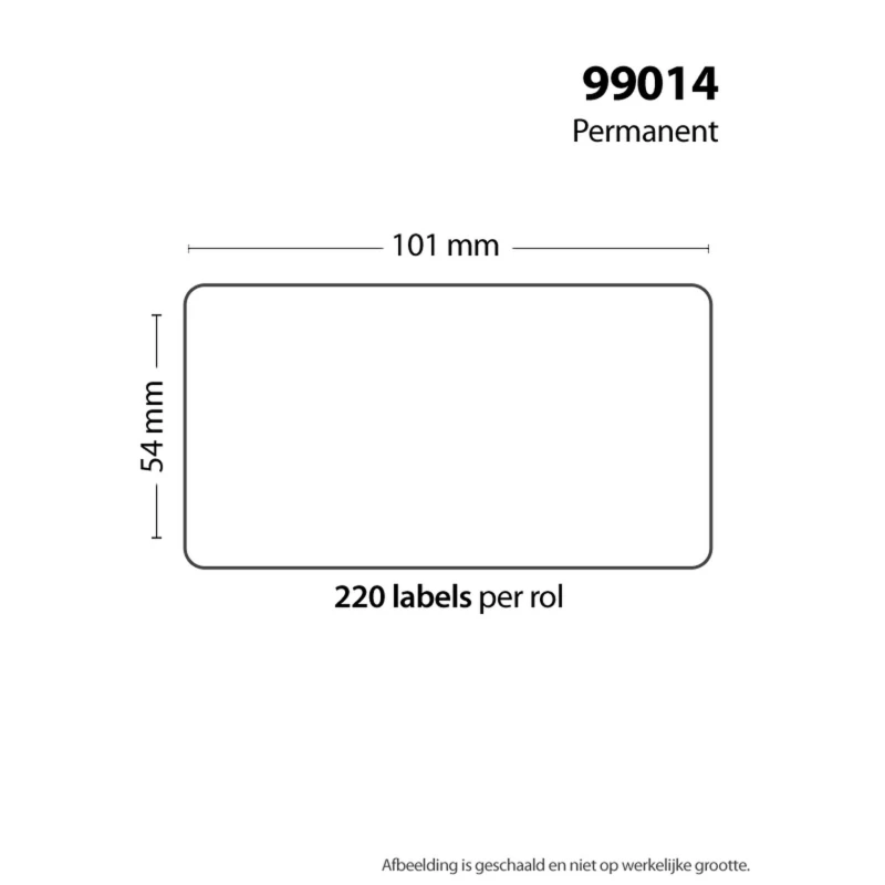 Rollo 220 samolepicích štítků velikosti 101x54mm kompatibilní s Dymo 99014