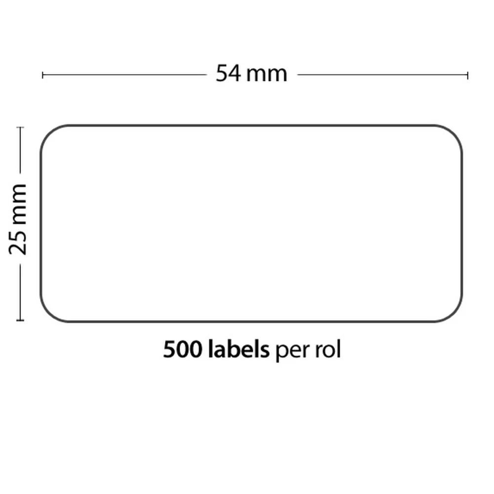 Rollo 500 samolepicích štítků kompatibilních s Dymo 11352, 54mm x 25mm