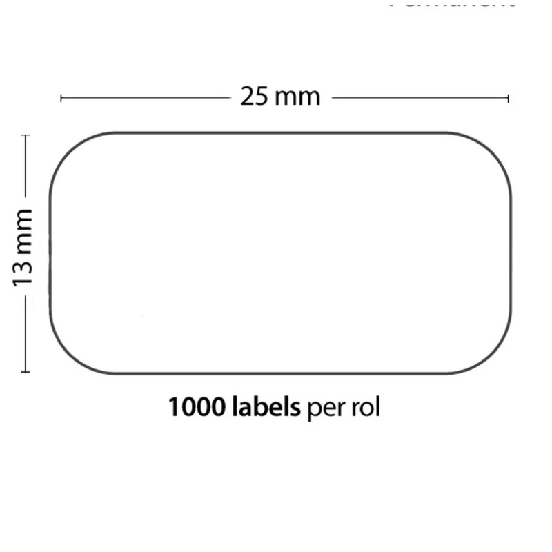 Kompatibilní samolepicí štítky Dymo 11353 - 1000 ks 25mm x 13mm