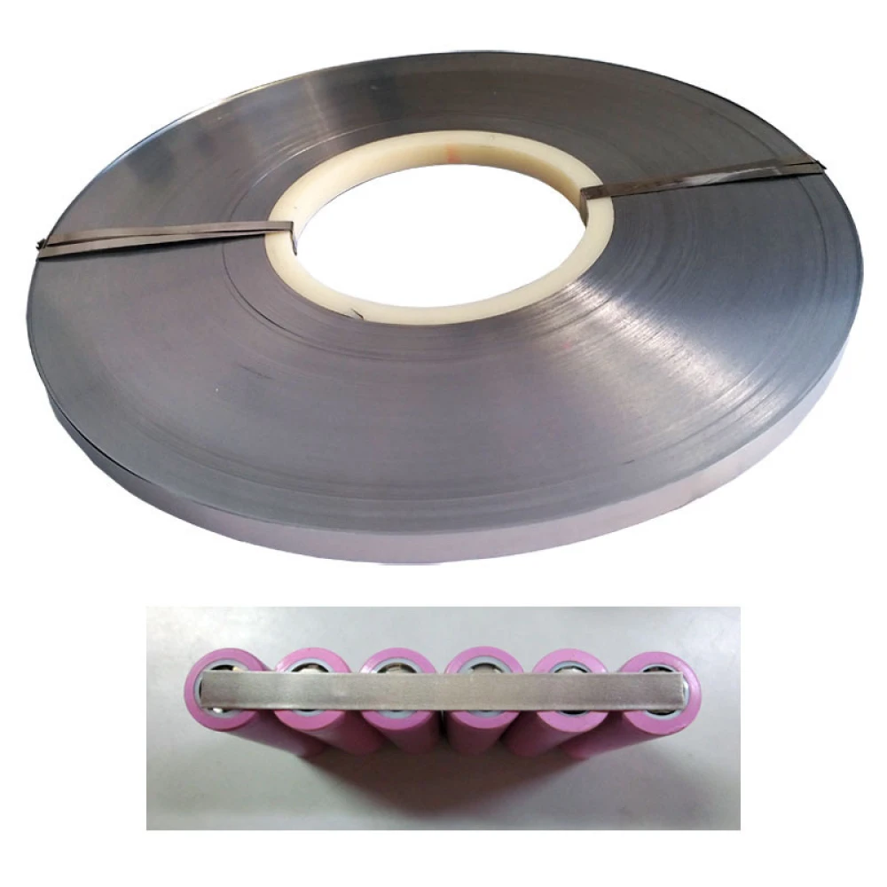 Ocelový pásek v roli 0,1mmx5mm 1kg pro baterie 18650