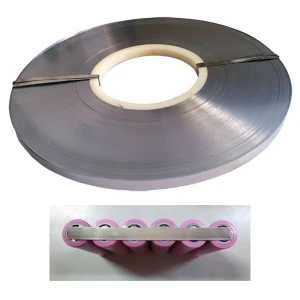 Ocelový pásek v roli 0,1mmx5mm 1kg pro baterie 18650