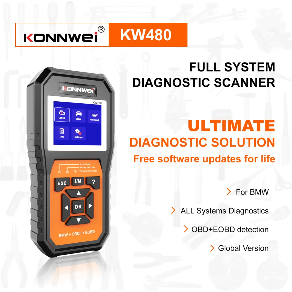 Diagnostický scanner BMW Konnwei KW480 - OBD2 pro BMW