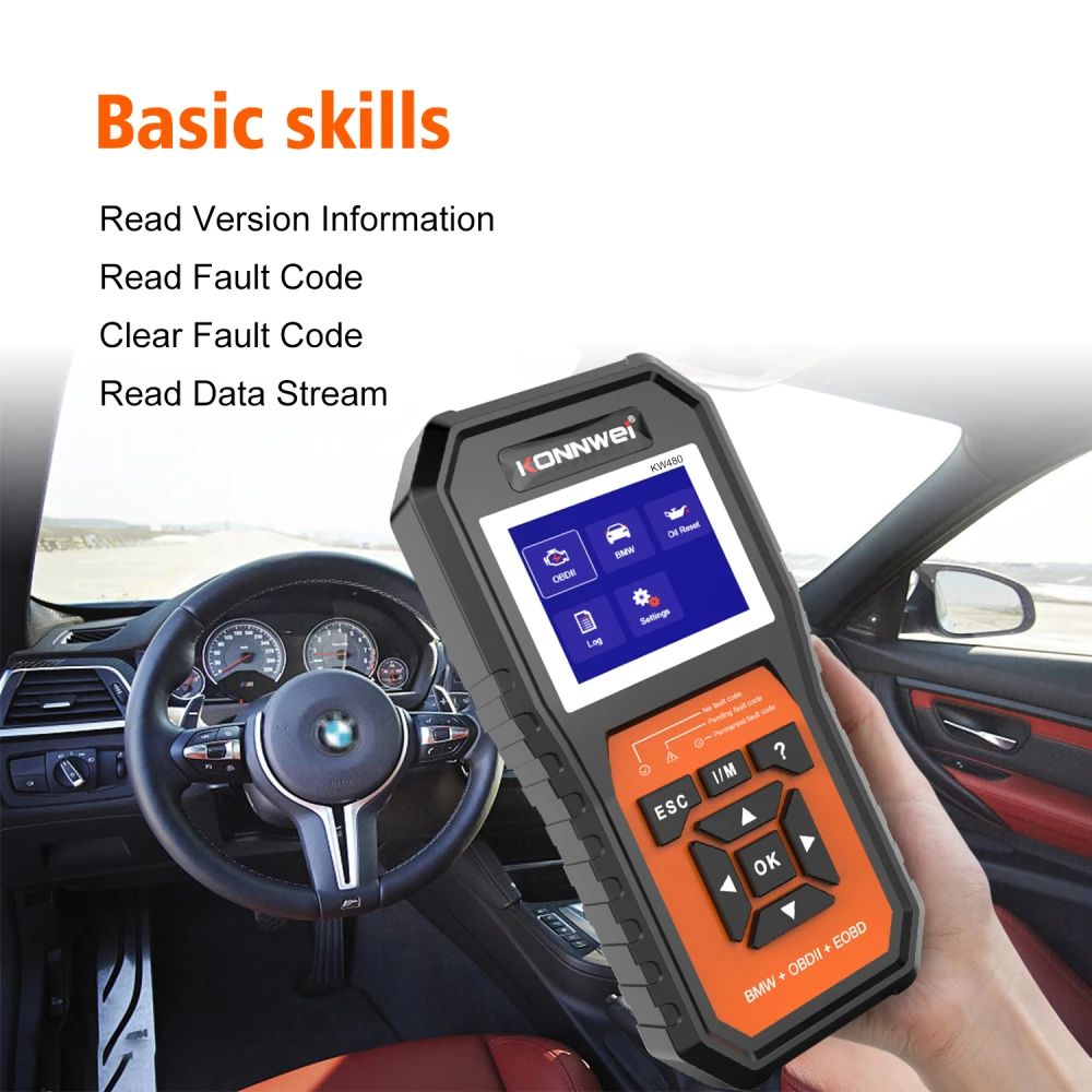Diagnostický scanner BMW Konnwei KW480 - OBD2 pro BMW