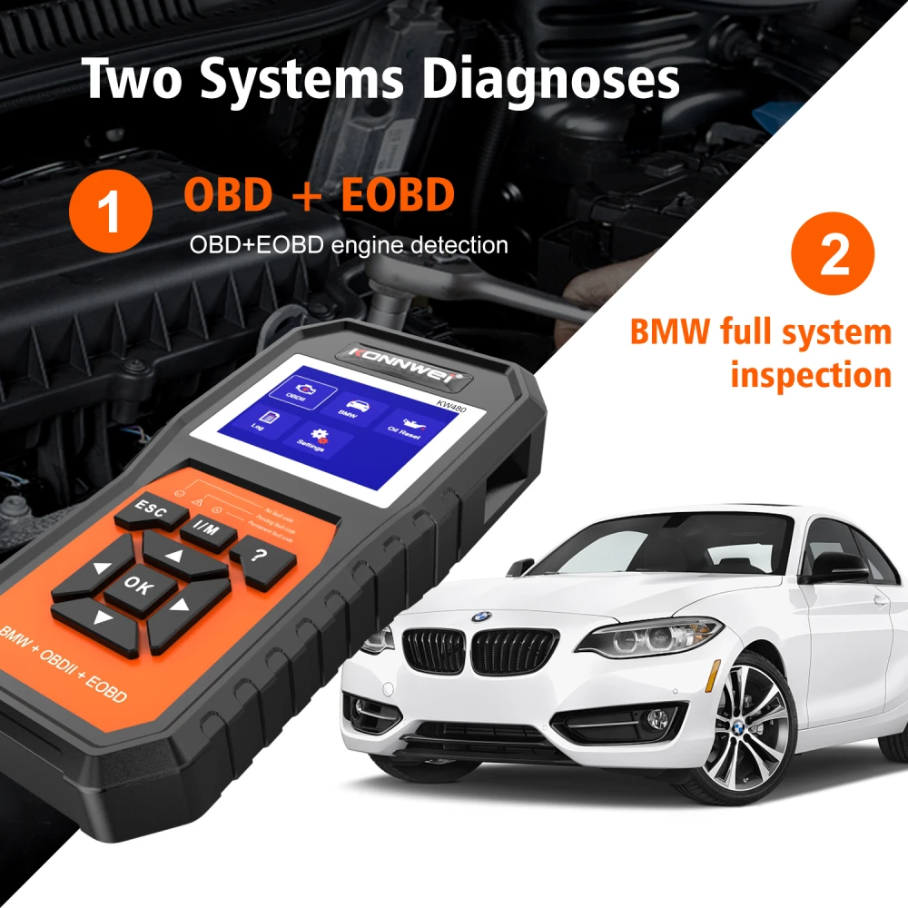 Diagnostický scanner BMW Konnwei KW480 - OBD2 pro BMW