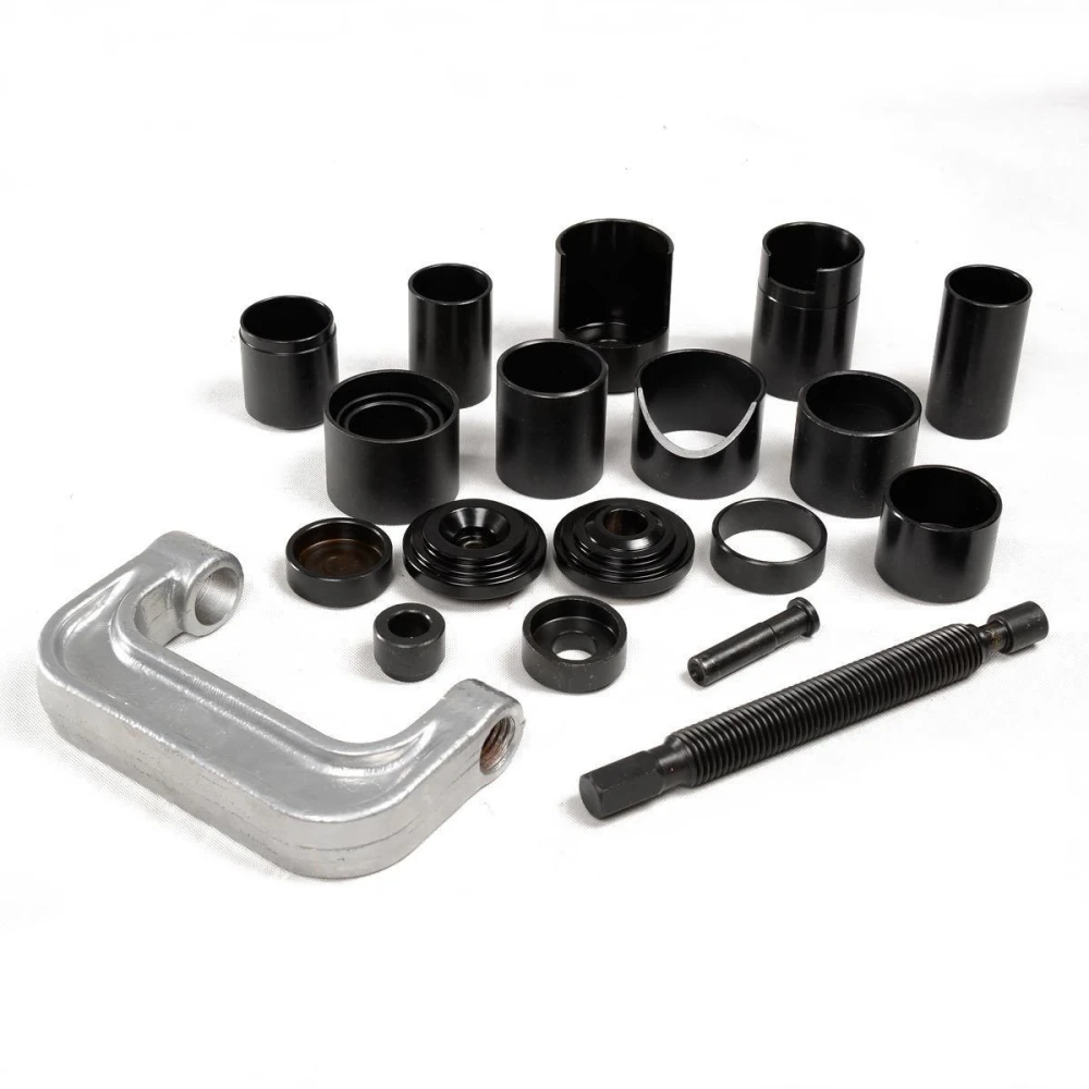 Extractor de rótulas con adaptadores para automoción en detalle