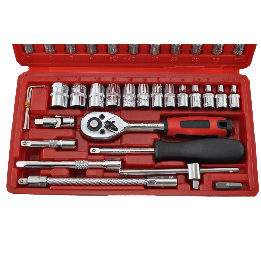 Sada nástrčných klíčů 1/4 46 ks TSX TOOL pro auto a dílnu