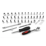 Sada nástrčných klíčů 1/4 46 ks TSX TOOL pro auto a dílnu