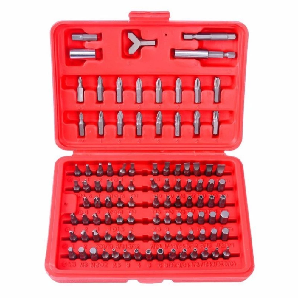 Magnetický bitový set 100 ks TSX TOOL - Hex a Torx