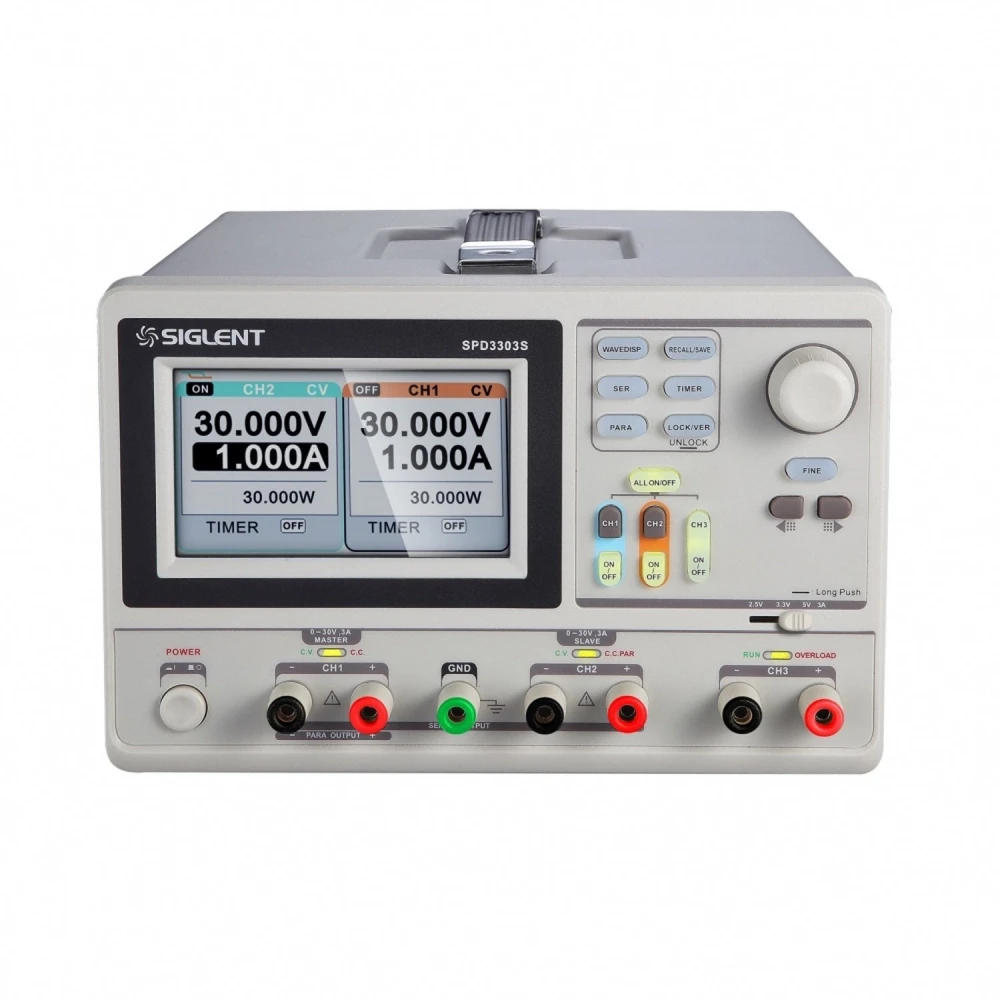 Siglent SPD3303S laboratorní zdroj 0-30V, 3 výstupy, PC