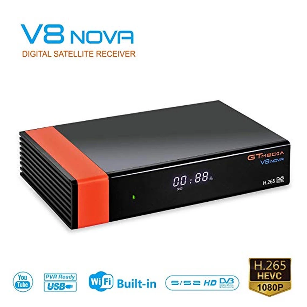 Satelitní přijímač Freesat V8 Nova HD WiFi s adaptérem