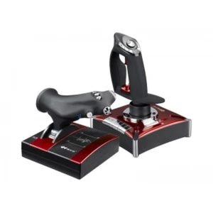 Dvojitý joystickový letový ovladač pro PC s gamepadem a dvojitým plynem