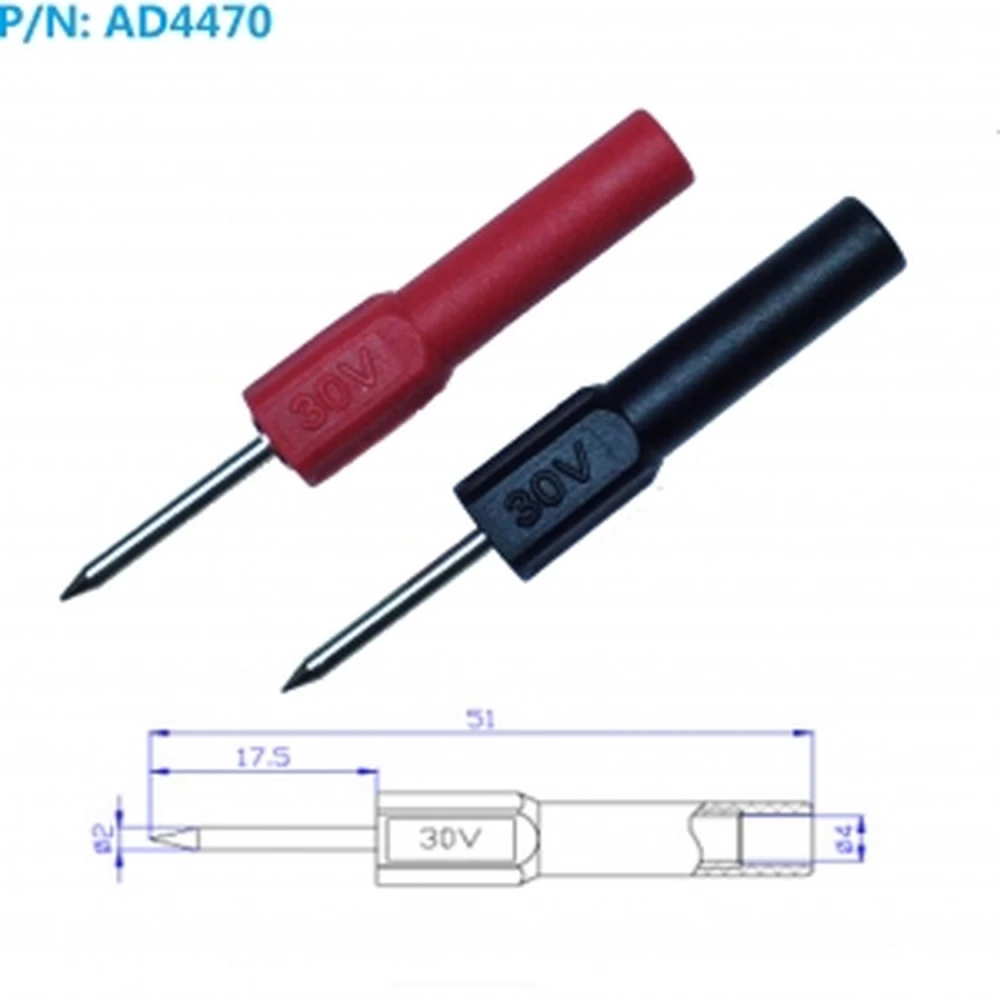 Měřicí sonda 2mm pro banánek 4mm Amass - vysoká přesnost a odolnost