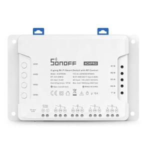 Sonoff 4CH Pro R3 WiFi spínač 4 kanály pro chytrou domácnost s Alexa a Google Home