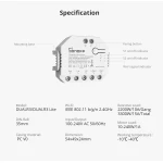 SONOFF DUAL R3 chytrý dvojitý vypínač s měřením spotřeby