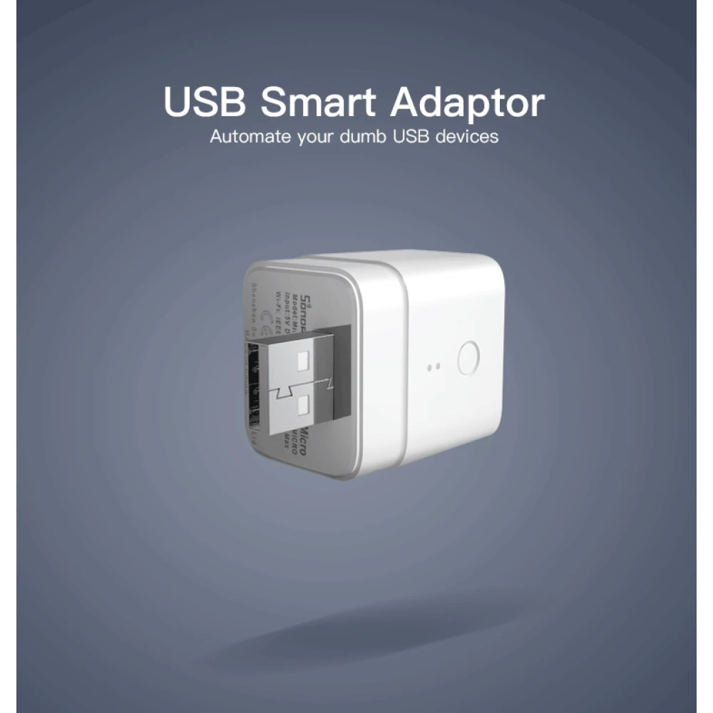 SONOFF Micro inteligentní USB WiFi adaptér pro dálkové ovládání a automatizaci