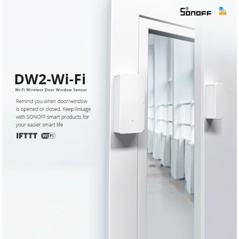 SONOFF SDW2 WiFi bezdrátový senzor otevření dveří a oken