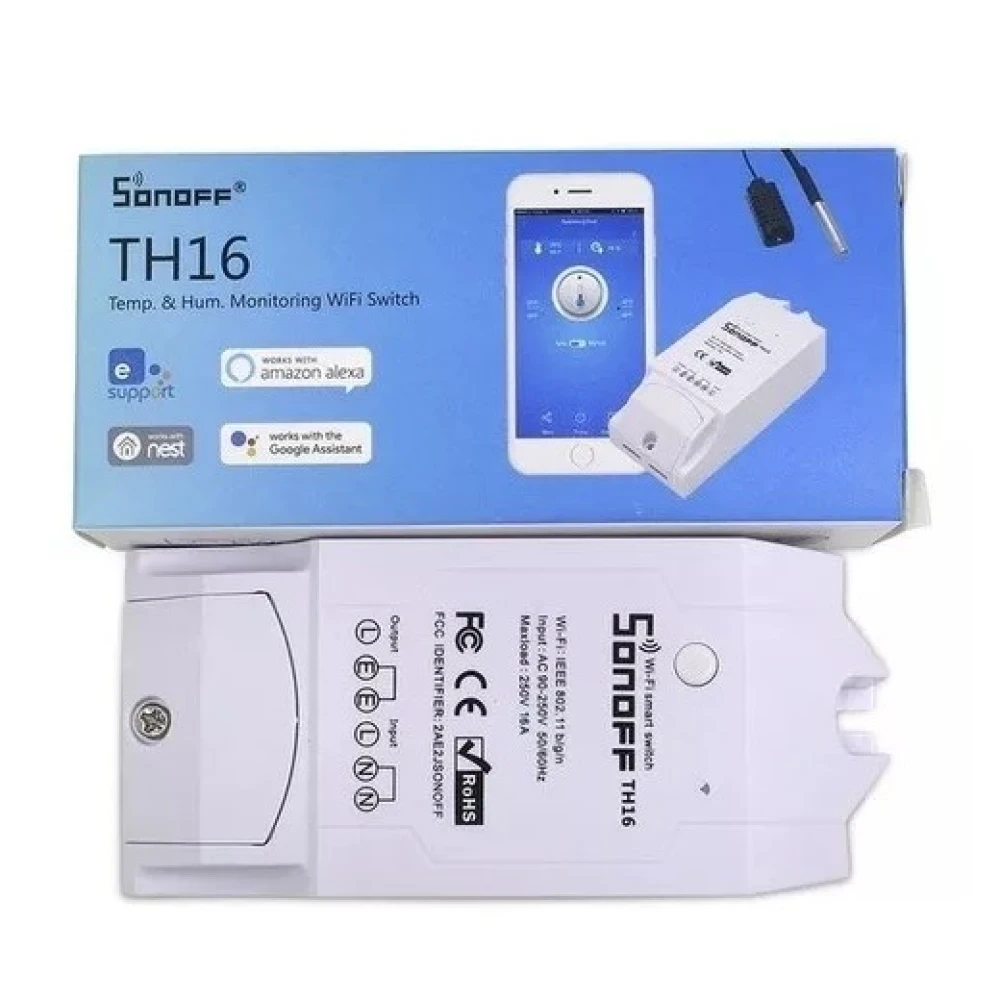 Sonoff TH16 WiFi – chytrý spínač pro měření teploty a vlhkosti