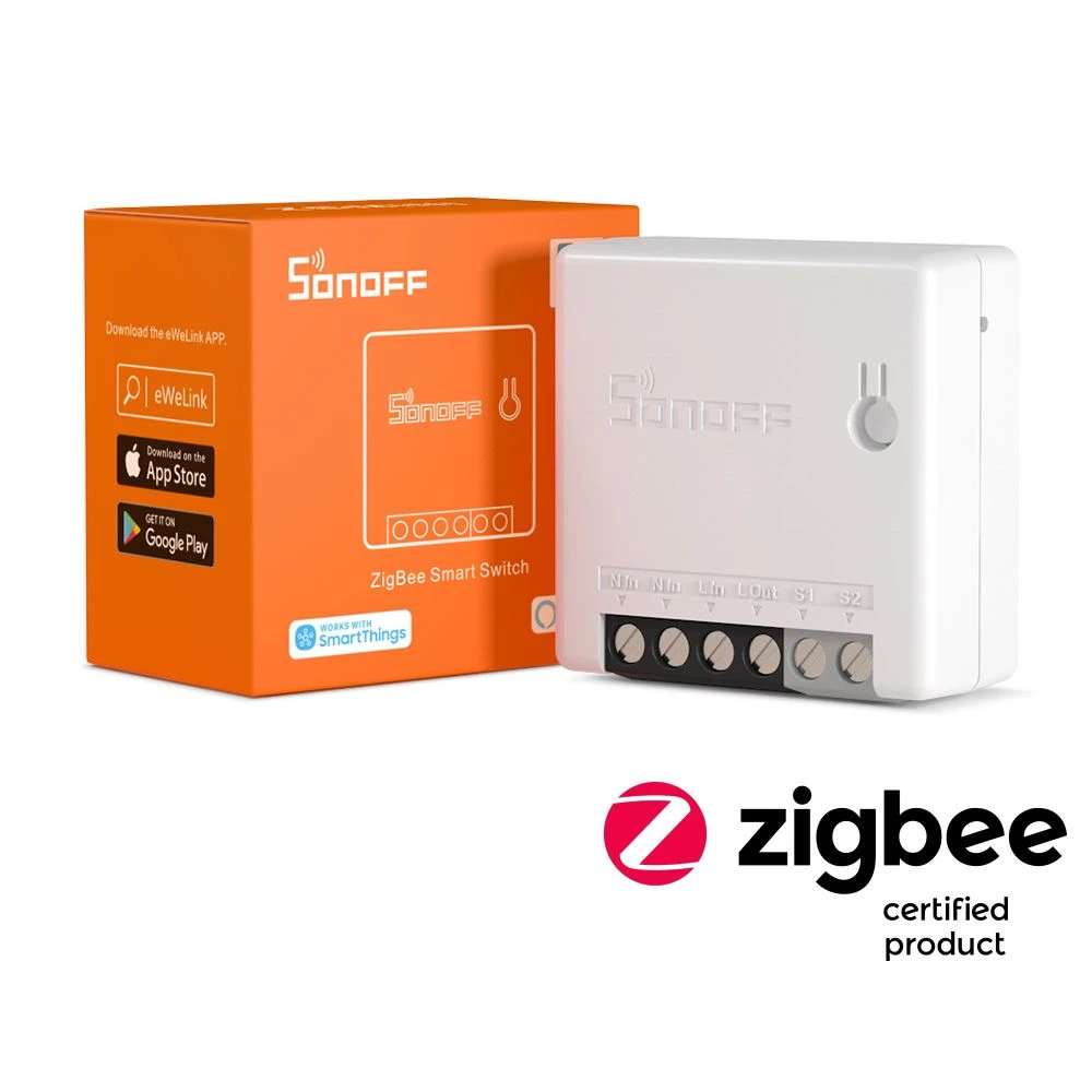 SONOFF ZBMINI ZigBee chytrý mini vypínač pro ovládání světel 2cestně