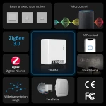 SONOFF ZBMINI ZigBee chytrý mini vypínač pro ovládání světel 2cestně