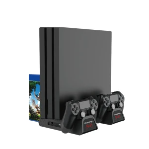 Multifunkční chladicí stojan pro PS4, Slim a Pro s podporou ovladačů