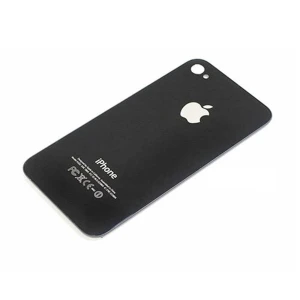 Zadní skleněný kryt iPhone 4 černý pro opravu a originální náhradní díl