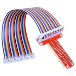 GPIO rozšiřující deska pro Raspberry Pi s plochým kabelem a T adaptérem