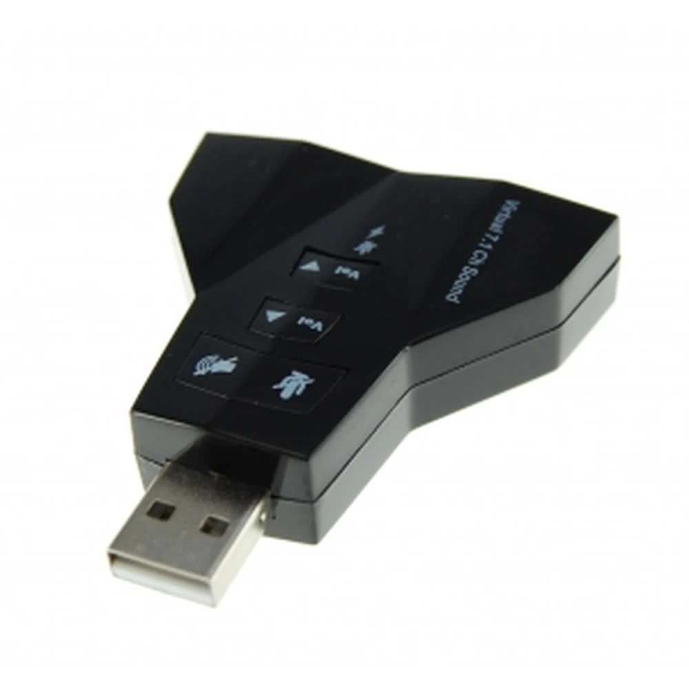 Duální USB zvuková karta se 2 výstupy a 2 vstupy