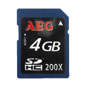 SDHC karta 4GB třída 10 s vysokou rychlostí