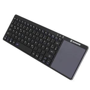 Ultra tenká a přenosná bezdrátová klávesnice 2.4GHz s touchpadem pro Smart TV a PC