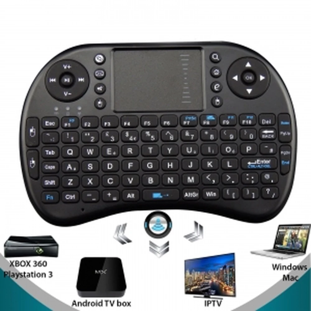 Bezdrátová klávesnice s touchpadem pro Android TV T2 pro mini PC a media center