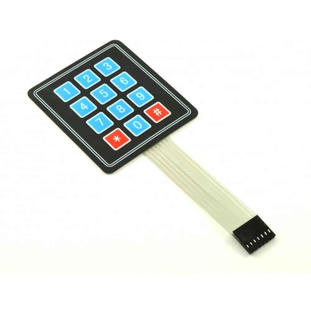 Flexibilní maticová klávesnice 4x3 kompatibilní s Arduino pro elektronické projekty