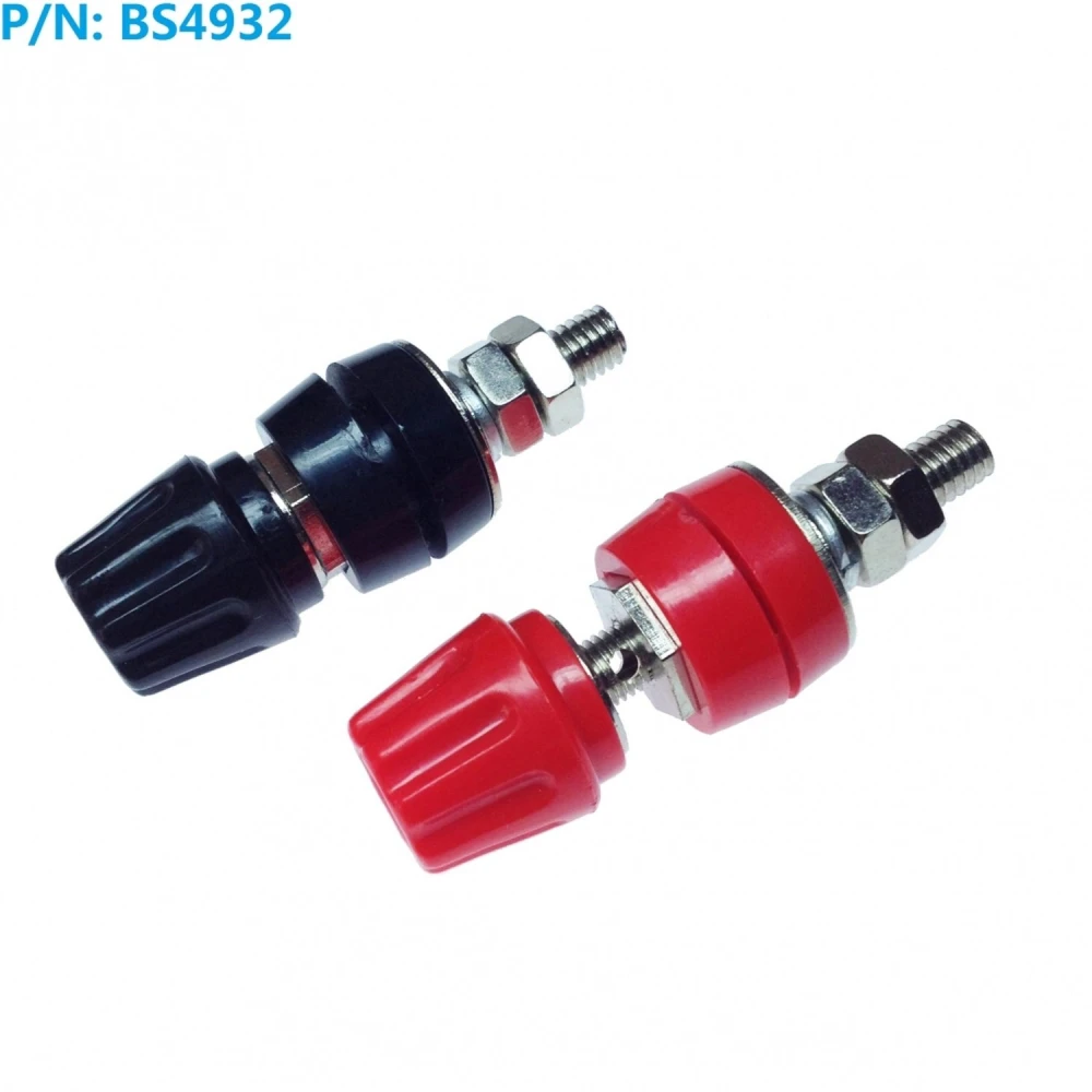 4mm zásuvky červená černá 60V 50A 2 ks Amass pro panel