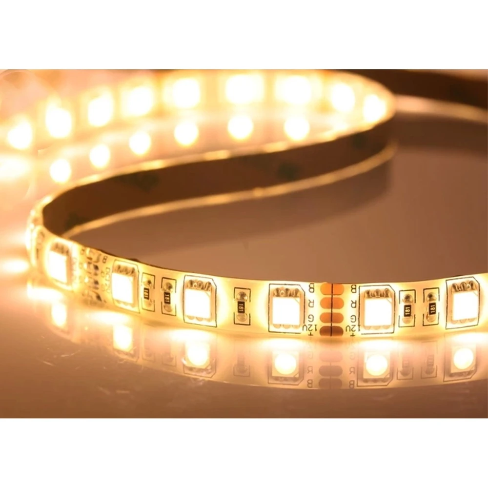 LED pásek 12V teplá bílá 5 metrů SMD5050 60LED/m 14W do interiéru i exteriéru