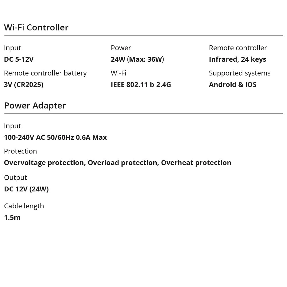 Inteligentní WiFi LED pásek SONOFF L2 Lite 5 metrů s ovladačem a aplikací