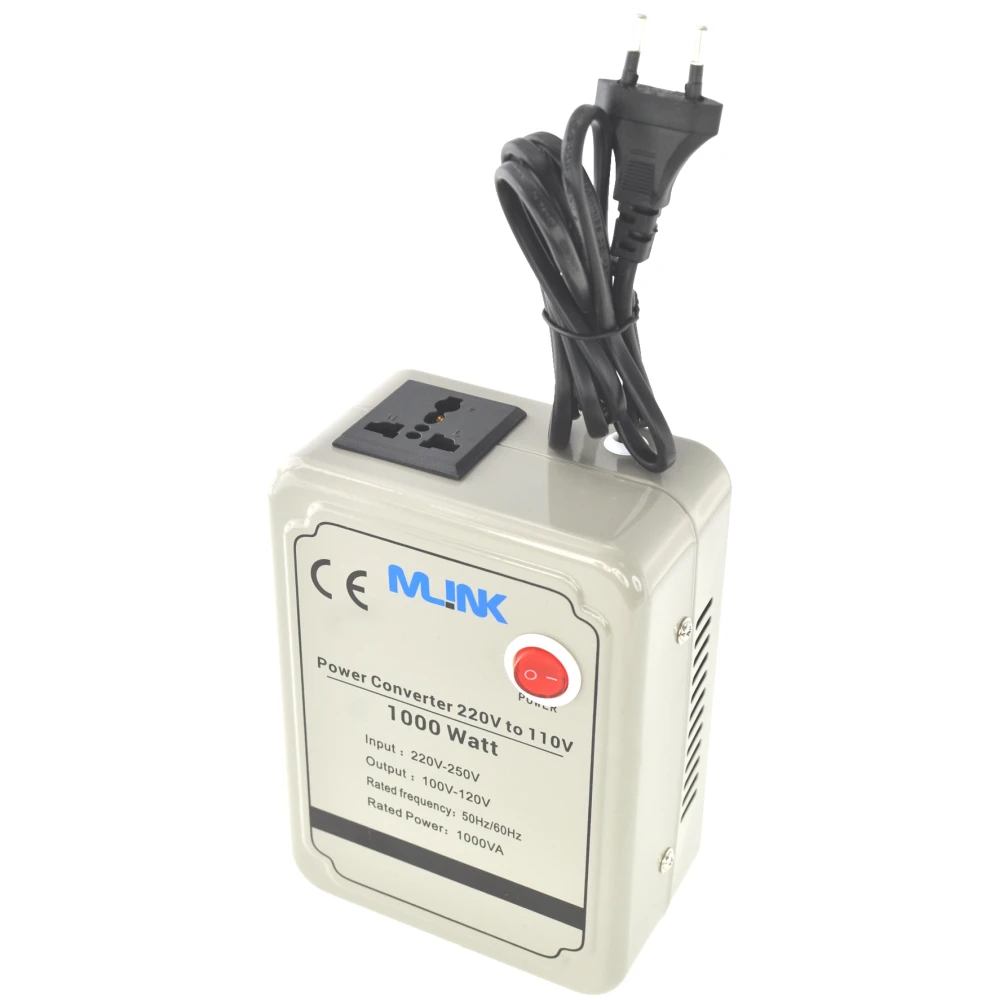 Transformátor 220V na 110V 1000W Mlink
