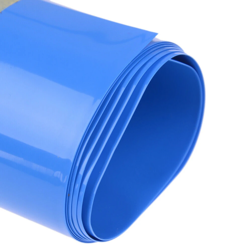 Smršťovací bužírka PVC 1m x 210mm x 0.15mm pro bateriový pack modrá