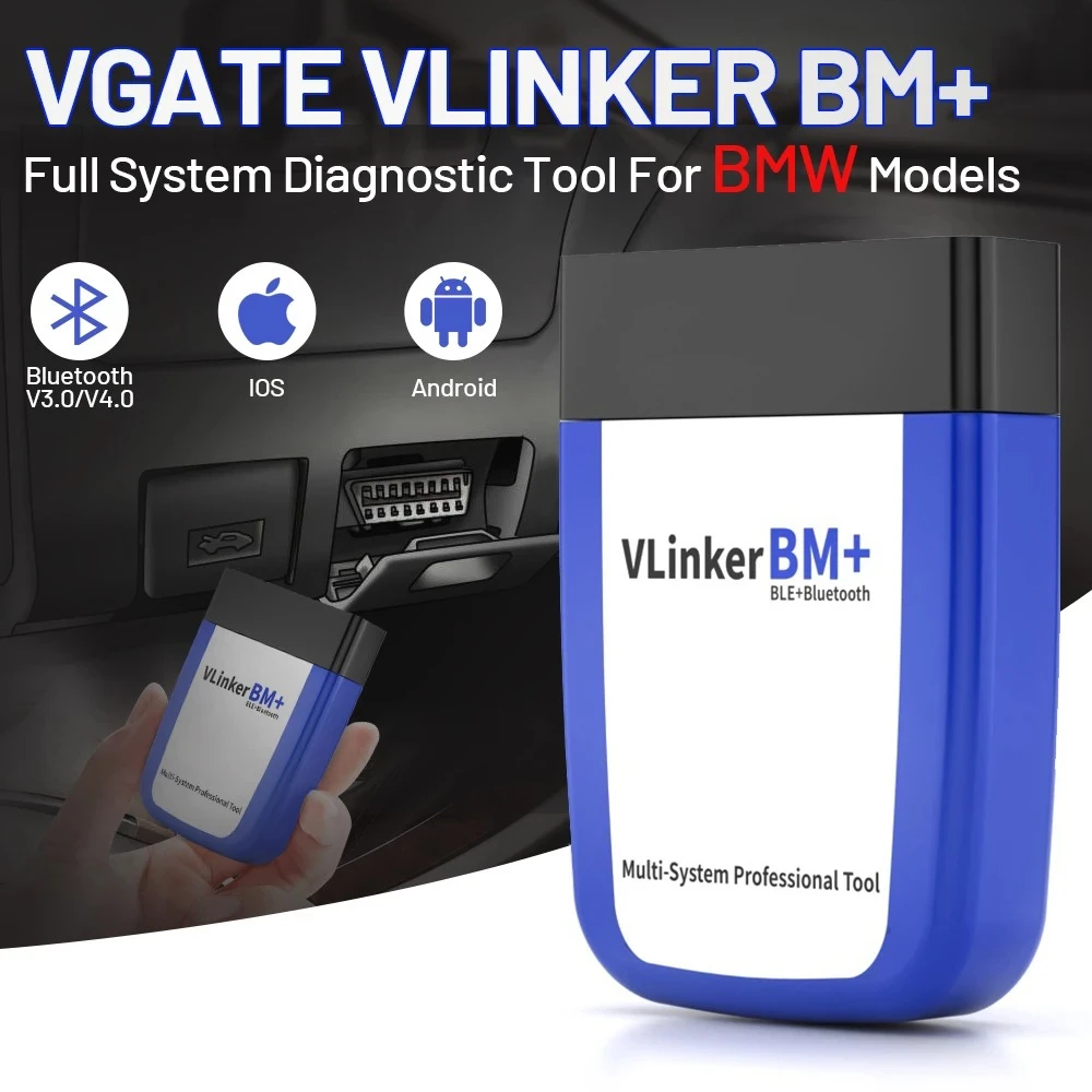 Vgate vLinker BM+ OBD2 Bluetooth skener pro BMW a MINI