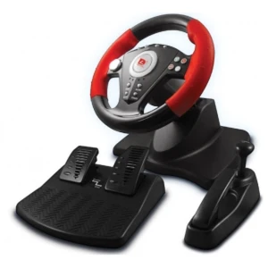 Kompatibilní závodní volant s pedály a řazením pro PS3, PS2 a PC