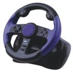 Závodní volant pro Playstation 2 s pedály a technologií Dual Shock