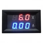 Digitální panelový voltmetr a ampérmetr červený 4.5-100V 0-10 A